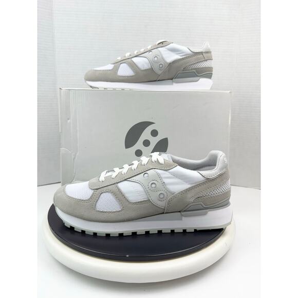 Saucony Shadow Original Womens Size 9 Running Athletic Shoes Gray White Sneakers - Picture 1 of 10